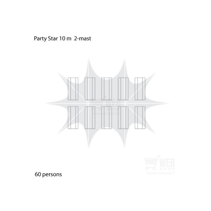Party-Star 10x14m - tapahtumateltta