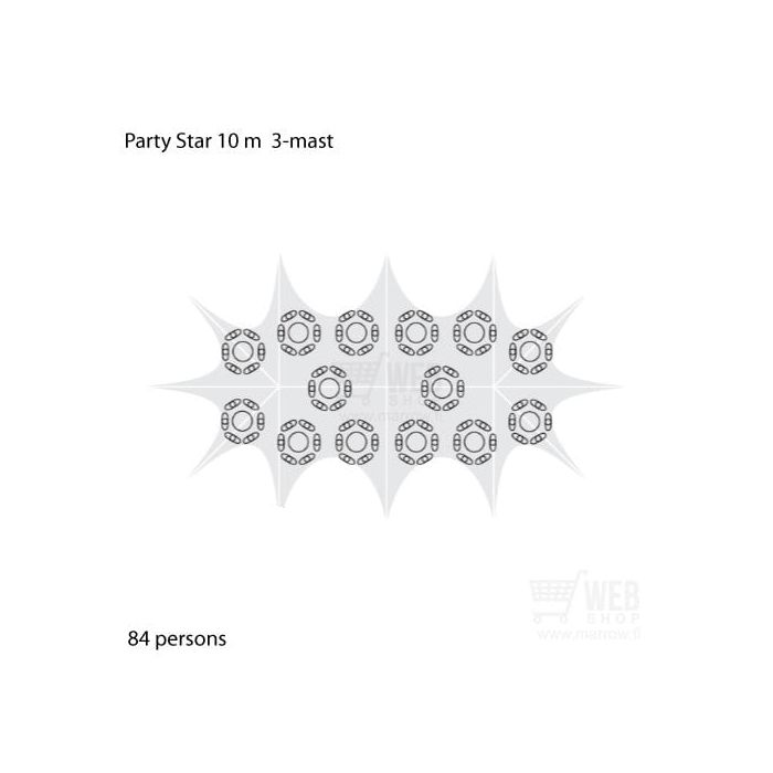 Party-Star 10x17m - tapahtumateltta