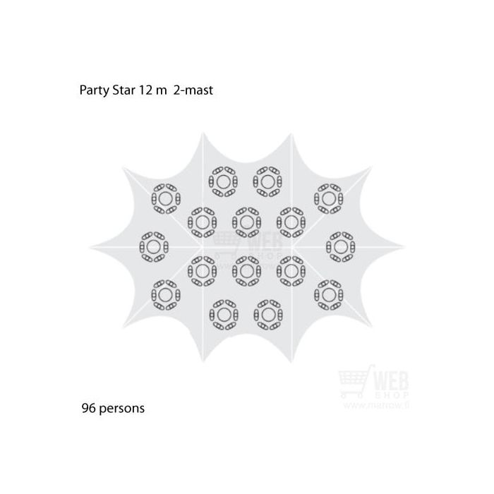 Party-Star 12x17m - tapahtumateltta