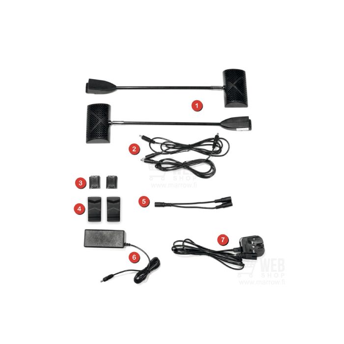 Powerspot messuseinän LED-valaisin setti