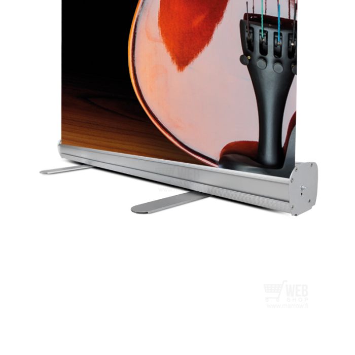 Quick-Up Roll - Classic Roll-Up 85x200cm seisoo tukevasti kahdella jalalla