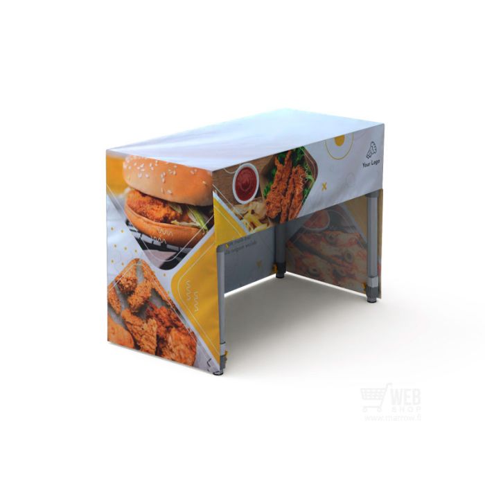 Solid Promo Table 120x60 cm - Hood - Back side