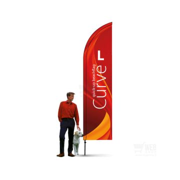 Up BeachFlag - Curve L -rantalippu