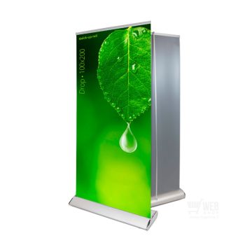 Quick-Up Roll - Drop 100x200 - roll-up teline