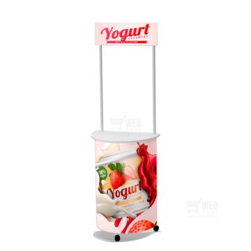 Quick-Up Counter - Oval mini Top - pieni esittelytiski