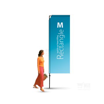 Quick-Up BeachFlag - Rectangle M - rantalippu