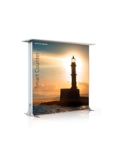 Quick-Up Lightbox - Smart Counter - taustavalaistu messutiski