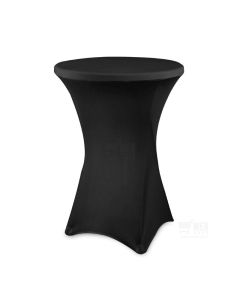 Baaripöydän joustava huppu 80 cm – Musta