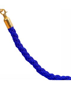 Punottu rajausk&ouml;ysi - sininen kullanv&auml;risill&auml; lukoilla