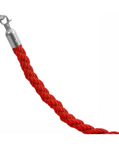 Punottu rajausk&ouml;ysi - punainen krominv&auml;risill&auml; lukoilla