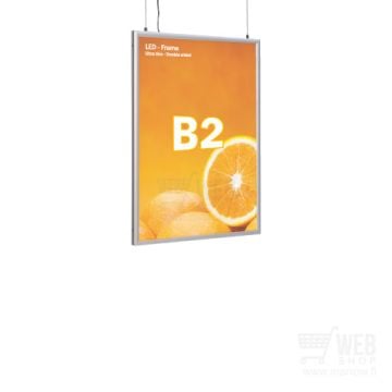 LED Frame B2 (500x700 mm) Double-sided  - Ultra thin