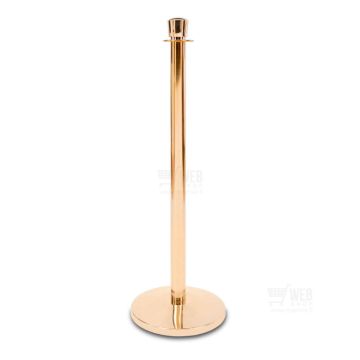 Quick-Up Rope Barrier - Modern Post - Gold - rajaustolppa