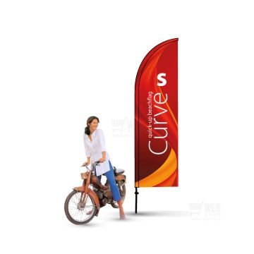 Quick-Up BeachFlag - Curve S  -rantalippu