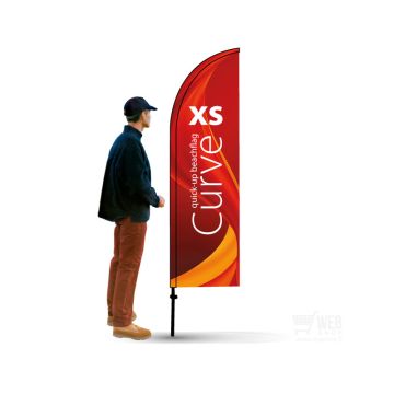 Quick-Up BeachFlag - Curve XS