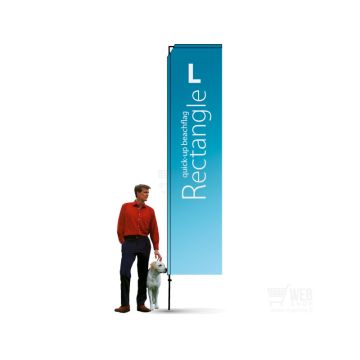 Quick-Up BeachFlag - Rectangle L - rantalippu