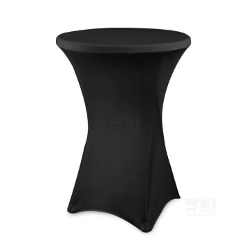 Baaripöydän joustava huppu 80 cm – Musta