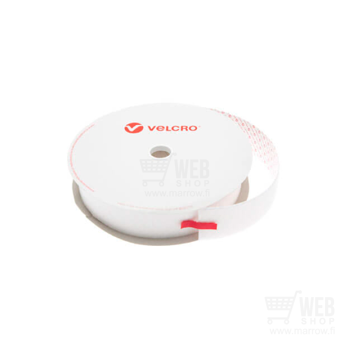 Velcro-tarra liimattava 5 cm rulla. Valkoinen (Hook / koukku) 4 Eur / m.