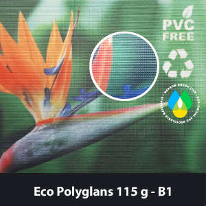 Eco Polyglans 115g  - Ekologinen PVC vapaa lippukangas