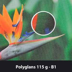Polyglans 115g B1 - palosuojattu lippukangas